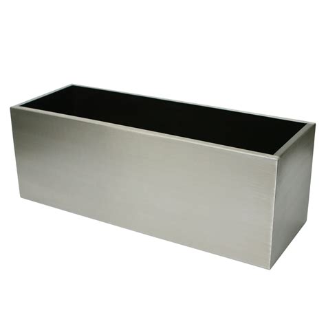 planter box stainless steel|contemporary rectangular planter boxes.